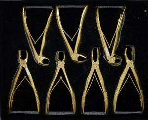 Juego de 7 Pinzas Dentales Manuales Reutilizables de Acero Inoxidable, Certificado CE, Herramienta de Extracción de Dientes para Niños - Product Image 6