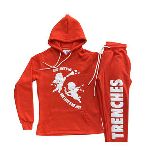 Nouveaux survêtements imprimés en relief confortables, design tendance, 100% coton - Product Image 2