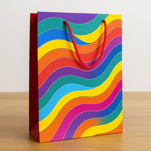 Bolsas de Regalo Coloridas con Asas de Cuerda Roja para Fiestas, Cumpleaños y Celebraciones - Product Image 2