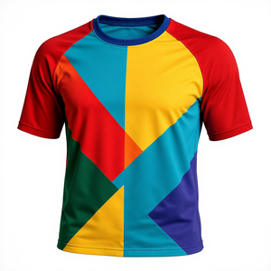 Camiseta de compresión King Of The Rings para hombre, manga corta, azul y naranja, estampado por sublimación, de secado rápido, tipo Rash Guard - Product Image 5