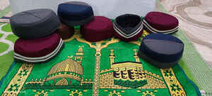 2025 musulman de haute qualité hommes Barkati casquette de prière Namaz Topi Kufi Topi Barkaati tricot Kufi Topi mélanger les couleurs - Product Image 3