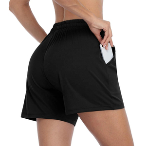 Pure Quality Streetwear Sweat women shorts <b>Athletic</b> Running Cotton shorts for women with Drawstring High Waist and Pockets - Product Image 6