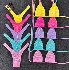 Biquíni String Triângulo Halter de Luxo 2026 com Alças de Ombro com Miçangas em Tecido de Secagem Rápida para Moda Praia - Product Image 3