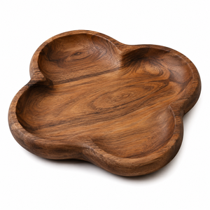 Plateau en bois conçu pour les tables à manger, les célébrations et les rassemblements, avec une fonctionnalité de service polyvalente et un attrait raffiné - Product Image 5