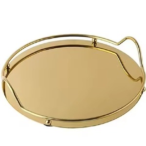 Plateau de service moderne en métal pour chocolats, plateau de présentation élégant pour desserts et bonbons, centre de table élégant pour événements - Product Image 4