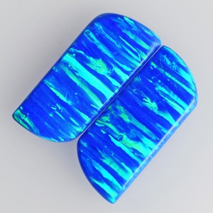 2026 Fashionable Handmade Natural Fire <b>Opal</b> Cabochon <b>Blue</b> Fancy Cut Loose Gemstones For Jewelry Making Pair With Loose Gemstones - Product Image 4
