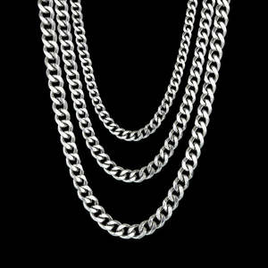 Cadena de Plata de Ley 925 Gruesa Estilo Hip Hop, Cadena Cubana - Product Image 1