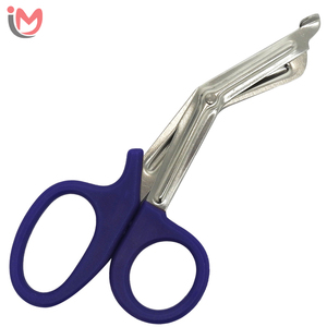 Ensemble d'instruments de chirurgie traumatique : Ciseaux manuels à poignée rouge en titane, bande de résine métallique, haute qualité, vente en gros OEM - Product Image 5