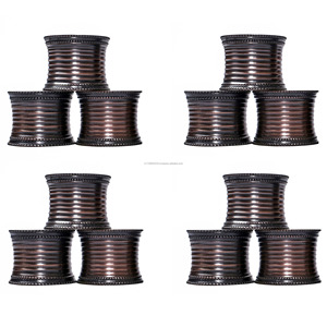 Vente chaude Antique cuivre porte-serviettes anneau métal et papier pour les fêtes de mariage et Table à manger décor fabriqué en Inde - Product Image 3