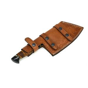 Cuchillo de Chef JEXMOO OEM Hecho a Mano de Acero Inoxidable de Grado Industrial, Multifuncional, con Patrón de Gota de Lluvia y Funda de Cuero - Product Image 2