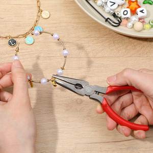 3 Pcs Stainless Steel <b>Needle</b> Nose Pliers 5 Inch Long Nose Side Cutter Spring Jewelry Repair Wire Wrapping <b>Beading</b> Craft Tool Set - Product Image 5