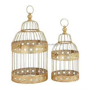 Round Cast Iron Bird <b>Cage</b> for Feeding Birds Breathable Fancy Reliable Material the Soft and Breathable - Product Image 2