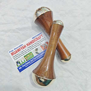Bâton de massage Kansa en bois de la meilleure qualité, avec manche en bois naturel, outil de sculpture pour les pieds et le visage, outil de massage corporel pour le dos en bronze et bois - Product Image 5