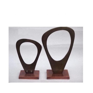 Artesanía de Metal decoración del hogar esculturas y objetos decorativos Decoración de mesa en dos tonos para mesa hogar sala de estar - Product Image 1