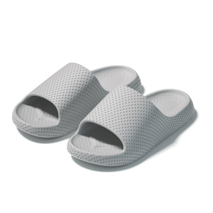 Sandalias de EVA de Color Sólido, Punta Abierta, Transpirables, para Interiores, Pantuflas de Verano, Amarillas - Product Image 4