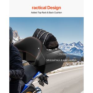 Bauletto Moto Universale 48L Impermeabile Staccabile in PP con Pannello Riflettente - Nuovo Modello Durevole - Product Image 4