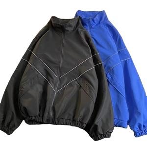 แจ็กเก็ตกลางแจ้งสำหรับผู้ชาย, เสื้อแจ็กเก็ตกันลมแฟชั่นคู่รักหลวมซิปใส่ได้กับทุกชุดฤดูใบไม้ร่วง - Product Image 6