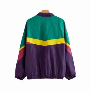 Latest Design Men Windbreaker <b>Jackets</b> Customized Color-Block Spring Lightweight Waterproof <b>Leather</b> Fabric Plus Size Fur - Product Image 6