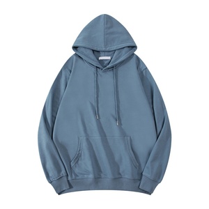 Vente en gros OEM : Nouveau sweat à capuche décontracté personnalisé, chaud pour l'automne et l'hiver, unisexe, uni, coupe crossover, pour couple, avec épaules tombantes, en polaire - Product Image 3