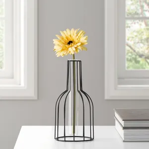 Modern Coastal Design Handmade Iron Floor Flower <b>Vase</b> for Bedroom Home Decor - Product Image 2