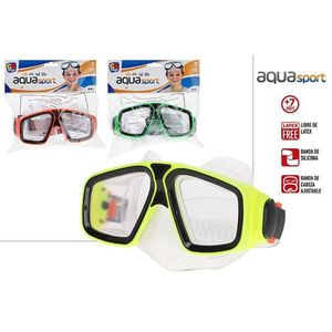 Maschera da snorkeling Aqua Sport per bambini dai 7 anni in su, senza lattice, con cinturino in silicone e fascia regolabile, attrezzatura da immersione - Product Image 1