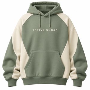 Sweat-shirt à capuche pour homme, imprimé et brodé, sans cordon, hiver, coupe classique, épais, effet gonflé - Product Image 1