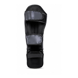 Protège-tibias en cuir pour adultes avec logo personnalisé, antidérapants, fermeture auto-agrippante, légers, pour le kick-boxing et l'entraînement MMA - Product Image 4