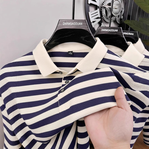 Chemise d'été décontractée à manches courtes pour homme, à carreaux, boutonnée, brodée, en spandex/coton, respirante, coupe ample et légère - Product Image 4