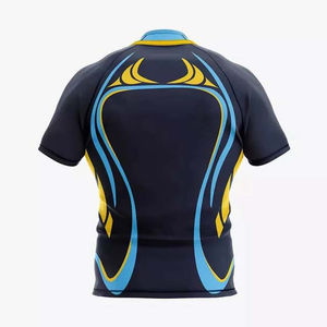 Maillot de rugby pour adultes, coupe confortable, vêtements de sport légers, impression personnalisée OEM, grande taille, séchage rapide, protection UV - Product Image 4
