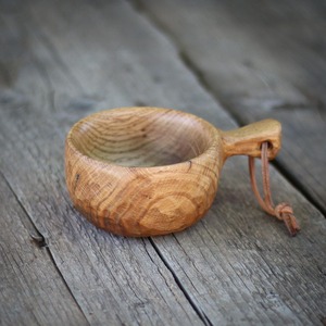 Taza Kuksa Hecha a Mano, Taza de Madera a Precio Económico para Café, Té, Aventuras al Aire Libre y Uso Diario - Product Image 1
