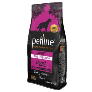 Petline alimento de cordeiro adulto premium natural, alimentos para cachorro e arroz, 3 kg (4 peças), peru, atacado, empresa de fabricação de alimentos para animais de estimação