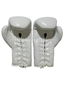 Guantes de Boxeo Profesionales de Cuero Blanco al por Mayor, con Logotipo Personalizado, para Entrenamiento, Sparring y Combate, Guantes de Protección para Adultos y Jóvenes - Product Image 3