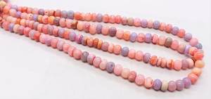 AAA Natural Multi Color <b>Opal</b> Smooth Rondelle Beads 6-6.5MM Multi <b>Opal</b> Gemstone Rondelle Beads 16 Inch Smooth <b>Opal</b> Beads <b>Necklace</b> - Product Image 5