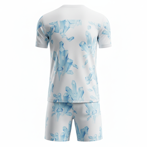 ชุดฟุตบอลแบบยูนิเซ็กซ์พร้อมกางเกงขาสั้น ชุดแข่งขันระดับเอลีทแบบสองชิ้น ชุดฟุตบอลแห้งเร็ว ชุดกีฬาฝึกซ้อม แบบสั่งทำได้ - Product Image 2