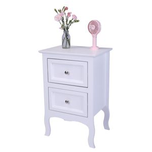 Comodino bianco a due livelli in stile country - Product Image 5