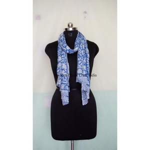 Pareo de Algodón Estampado a Mano para Mujer, Ligero, Transpirable, para Playa, Verano, Tela de Algodón Larga - Product Image 3