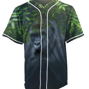 Camiseta de Béisbol Sublimada Personalizada para Hombre, Transpirable, de Poliéster, con Botones, Cuello en V, Uniforme Deportivo para Equipo OEM - Product Image 1