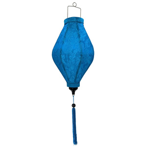 Supplier Tube Shape Silk Lanterns Vietnam Bamboo Frame Silk Lanterns Decorative Silk Lanterns For Restaurant - Product Image 5