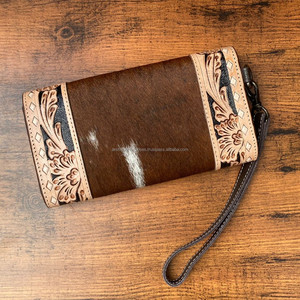 กระเป๋าคลัทช์หนังวัวแบบมีเครื่องมือสำหรับแกะสลักมาใหม่กระเป๋าคลัทช์มีสไตล์กระเป๋าสตางค์หนังสไตล์ตะวันตก - Product Image 4