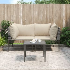 Ensemble de salon de jardin gris beige - Product Image 1