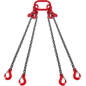 Catena di sollevamento G80 per paranchi a catena, 1/4 di pollice x 5 piedi, capacità 6600 libbre/3 tonnellate, con ganci - Product Image 5
