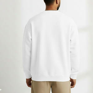 Sudadera Clásica de Invierno para Hombre, 100% Algodón, Cuello Redondo, Puños Acanalados, Ligera y Ecológica para Viajes y Uso Diario - Product Image 4