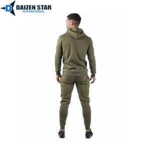 Windproof Breathable Eco-Friendly Quick-Dry 100% Polyester Tracksuit Hooded Collar Drawstring Closure Full-Length Streetwear - Product Image 5