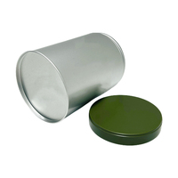 Diseño de moda Contenedor de almacenamiento de estaño personalizado Cilindro Caja de metal Embalaje Tapa de tornillo Lata de aluminio para alimentos