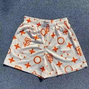 Pantalones Cortos Deportivos Personalizados para Hombre, de Malla Impresa, Transpirables, de Secado Rápido, con Cintura Elástica, para Gimnasio y Entrenamiento - Product Image 6