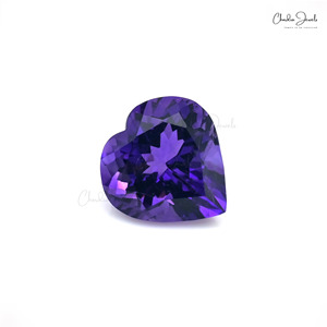 Fournisseur de pierre naturelle de haute qualité, améthyste violette, taille cœur, pierre calibrée, 4,62 ct, améthyste, pierre précieuse en vrac, vente en gros en Inde - Product Image 3