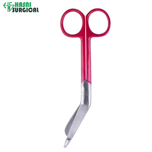 Ensemble de 3 ciseaux chirurgicaux pour bandages avec poignées colorées, ciseaux chirurgicaux de haute qualité pour la coupe de bandages - Product Image 3