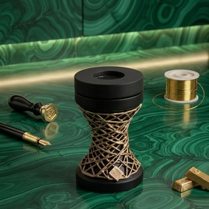 Quemador de Incienso de Madera Negra Estilo Árabe, Mubkhar, Porta Bakhoor con Decoración de Hilo Dorado para Decoración del Hogar - Product Image 3