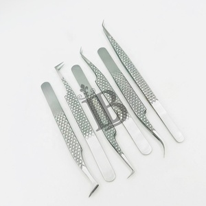 แหนบต่อขนตาคุณภาพสูงรุ่นใหม่ สแตนเลสสีเงิน ทนทาน โค้งงอ 90 องศา - Product Image 2