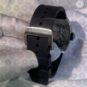 Men <b>Mechanical</b> <b>Watch</b> Stainless Steel Case Rubber Band Buckle Clasp Analog Dial 20mm Sport Style Water Resistant 10 Bar - Product Image 6